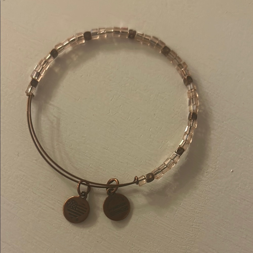 Alex and Ani Gold and Cream Bracelet Collection